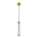 SLV pendant luminaire QUIMERA - PHASE CCT Switch, switchable IP20, brushed brass dimmable