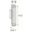 SLV LED Wandleuchte QUIMERA PHASE, 2700/3000K (CCT Switch), CRi >90, dimmbar, dunkel kupfer