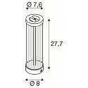 SLV table lamp QUIMERA - PHASE cylindrical, CCT Switch, switchable IP20, copper 