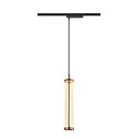 LED 1-Phasen-Pendelleuchte QUIMERA PHASE, 8W 2700K 320lm, CRi >90, dimmbar, dunkel kupfer