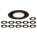 SLV downlight UNIVERSAL DOWNLIGHT IP20 PHASE 38° swivelling, CCT Switch, set of 12, wired through, without trim IP20