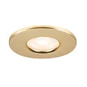 SLV Abdeckung für LED Einbauleuchte UNIVERSAL DOWNLIGHT PHASE, IP65 (Outdoor + Indoor), rund, starr, gold matt