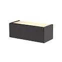 SLV LED Wandaufbauleuchte CHROMBO PHASE, quadratisch, 8W 3000K 120°, CRi >90, dimmbar, schwarz