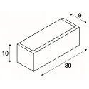 SLV LED Wandaufbauleuchte CHROMBO PHASE, quadratisch, 8W 3000K 120°, CRi >90, dimmbar, schwarz