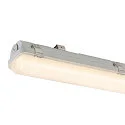 SLV damp-proof luminaire WATERPROOF V 600 DALI DALI controllable, wired through IP66, grey dimmable