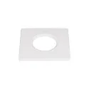 cover UNIVERSAL DOWNLIGHT IP65 square, rigid, closed, airtight, white