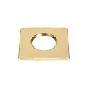 cover UNIVERSAL DOWNLIGHT IP65 square, rigid, closed, airtight, gold matt