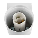 SLV Wandleuchte VARYT, IP44, rund, E14 max. 6W, ohne Schirm / Abdeckung, weiß