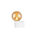 SLV Wandleuchte VARYT, IP44, rund, E14 max. 6W, ohne Schirm / Abdeckung, weiß