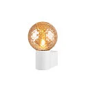 SLV Wandleuchte VARYT, IP44, rund, E14 max. 6W, ohne Schirm / Abdeckung, weiß