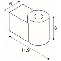 Wandleuchte VARYT, IP44, rund, E14 max. 6W, ohne Schirm / Abdeckung