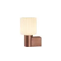 SLV Wandleuchte VARYT, IP44, rund, E14 max. 6W, ohne Schirm / Abdeckung, kupfer