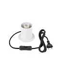 SLV table lamp VARYT round, without shade E14, white dimmable