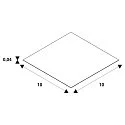 SLV Zubehör für 1-Phasen Schienensystem -  Abdeckung / Decken-Blende, 10 x 10cm, Stahl, weiß