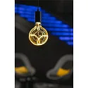  LED Leuchtmittel Globe 125 2x slanting Soft Curve PHASE, E27, 6W 1900K, dimmbar, smokey