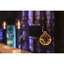  LED Leuchtmittel Globe 125 2x slanting Soft Curve PHASE, E27, 6W 1900K, dimmbar, smokey