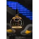  LED lamp FLOATING GLOBE 200 - SMOKEY BLACK- PHASE G200 matt E27 6W 300lm 1900K 330° dimmable