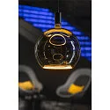  LED lamp FLOATING GLOBE 300 - SMOKEY BLACK- PHASE matt E27 8W 350lm 1900K 330° dimmable