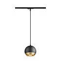 SLV 1-Phasen Pendelleuchte LIGHT EYE® 150, GU10 max. 13W, matt schwarz
