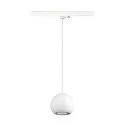 SLV 3-Phasen Pendelleuchte LIGHT EYE® 150, Ø 15cm, GU10 QPAR111 max. 13W, Stahl, inkl. Adapter, matt weiß