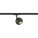 SLV 1-Phasen-Strahler LIGHT EYE® 90, rund, GU10 max. 6W, drehbar und schwenkbar, matt schwarz