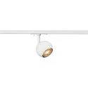 SLV 1-Phasen-Strahler LIGHT EYE® 90, rund, GU10 max. 6W, drehbar und schwenkbar, matt weiß