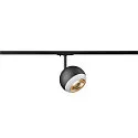 SLV 1-Phasen-Strahler LIGHT EYE ® 150, rund, GU10 max. 13W, drehbar und schwenkbar, matt schwarz