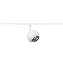 SLV 1-Phasen-Strahler LIGHT EYE ® 150, rund, GU10 max. 13W, drehbar und schwenkbar, matt weiß