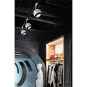 SLV 1-Phasen-Strahler LIGHT EYE ® 150, rund, GU10 max. 13W, drehbar und schwenkbar, matt weiß