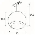 1-Phasen-Strahler LIGHT EYE ® 150, rund, GU10 max. 13W, drehbar und schwenkbar