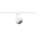 SLV 3-Phasen-Strahler LIGHT EYE ® 150, Ø 15cm, GU10 QPAR111 max. 13W, kardanisch, inkl. Adapter, matt weiß