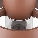 outdoor floor lamp PHOTONI CYL POLE 75 cylindrical, impact resistant E27 IP65