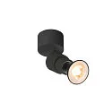 Wand- und Deckenleuchte PURI 2.0 Basic, rund, GU10 max. 6W, schwarz