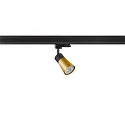 SLV 3-Phasen-Strahler PURI 2.0 CONE, GU10 max. 6W, drehbar und schwenkbar, schwarz / gold