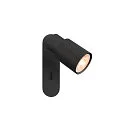 Wand- und Deckenleuchte PURI 2.0 TUBE, rechteckig, mit Schalter, GU10 max. 6W, schwarz