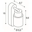 Wand- und Deckenleuchte PURI 2.0 TUBE, rechteckig, mit Schalter, GU10 max. 6W, schwarz / gold