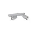 SLV Wand- und Deckenleuchte PURI 2.0 TUBE, asymmetrisch, 2x GU10 max. 6W, grau