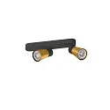 SLV Wand- und Deckenleuchte PURI 2.0 CONE, asymmetrisch, 2x GU10 max. 6W, schwarz / gold