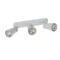 SLV Wand- und Deckenleuchte PURI 2.0 DOME, Long, 3x GU10 max. 6W GU10, grau
