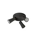 SLV Wand- und Deckenleuchte PURI 2.0 CONE, rund, 2x GU10 max. 6W, schwarz