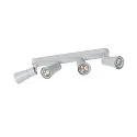 SLV Wand- und Deckenleuchte PURI 2.0 CONE, Long, 4x GU10 max. 6W, grau