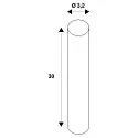  LED Leuchtmittel Soft Tube T300 PHASE, E27, 30cm, 9W 1900K, dimmbar, klar