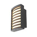 Outdoor  LED-Wandleuchte RASTERLYS WL, IP65 IK06, mit Diffusor, gewölbt, 14W 2700/3000K 400lm 70°, dimmbar, anthrazit