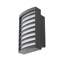 SLV Outdoor  LED-Wandleuchte RASTERLYS WL, IP65 IK06, mit Diffusor, gewölbt, 14W 2700/3000K 400lm 70°, dimmbar, anthrazit