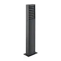 SLV Outdoor LED-Stehleuchte RASTERLYS POLE 70, IP65 IK06, mit Diffusor, gewölbt, 27W 2700/3000K 750lm 2x70°, dimmbar, anthrazit