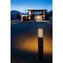 SLV Outdoor LED-Stehleuchte RASTERLYS POLE 70, IP65 IK06, mit Diffusor, gewölbt, 27W 2700/3000K 750lm 2x70°, dimmbar, anthrazit