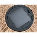SLV LED Ootdoor Solar Stehleuchte ADEGAN FLAT, 4,35W, 2200K, 85lm, IP65, dimmbar, braun