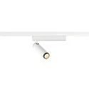 SLV LED 1-Phasen-Strahler GRIP! S PHASE, zylindrisch, 11W 2700K 29°, CRi >90, dimmbar, schwenkbar, weiß / schwarz