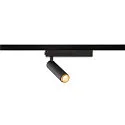 SLV LED 1-Phasen-Strahler GRIP! S PHASE, zylindrisch, 11W 3000K 29°, CRi >90, dimmbar, schwenkbar, schwarz / gold