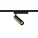 SLV LED 1-Phasen-Strahler GRIP! M PHASE, zylindrisch, 20W 2700K 42°, CRi >90, UGR <19, dimmbar, schwenkbar, bronze / schwarz